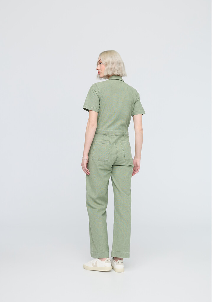 DU/ER - W Stretch Canvas Girlfriend Jumpsuit - light pine