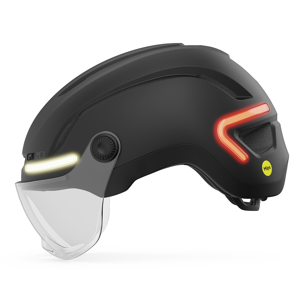 Giro Cycling - Ethos LED Shield MIPS Helmet - matte black