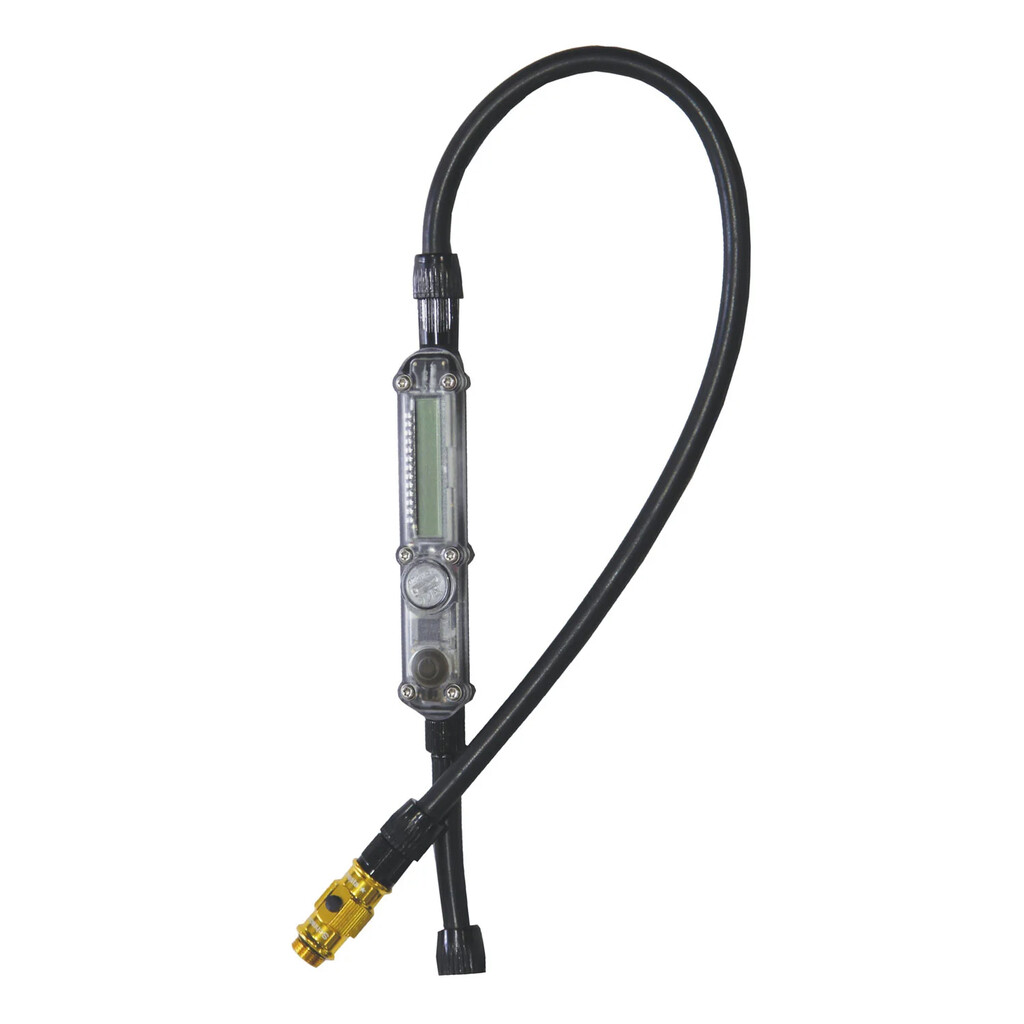 Lezyne - ABS Micro Floor Drive Hose W/Digital Gauge - gold gloss