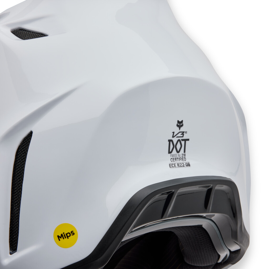 Fox Racing - V3 RS Carbon Solid Helmet - white