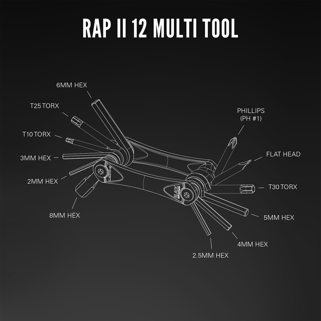 Lezyne - RAP Ii - 12 - black