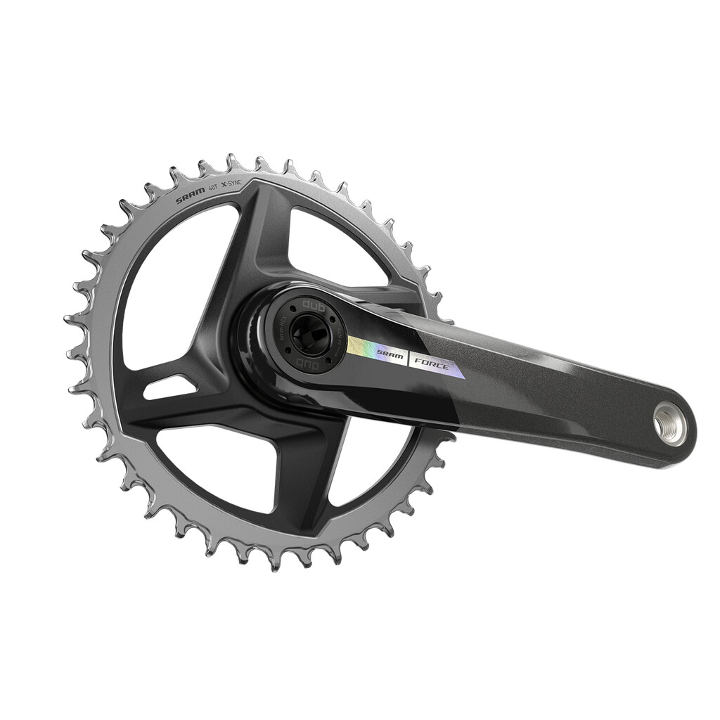 Sram - MY23 Crankset Force AXS 1x DirectMount DUB  - black/iridescent