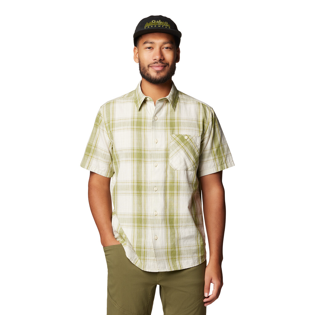 Mountain Hardwear - M Cottonwood™ Lite Short Sleeve Shirt - light cactus convoy plaid 338