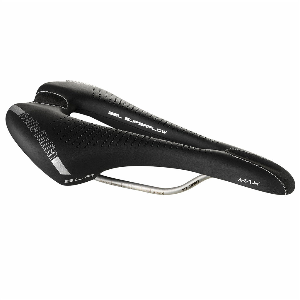 Selle Italia - Max SLR Gel TI 316 Superflow - black