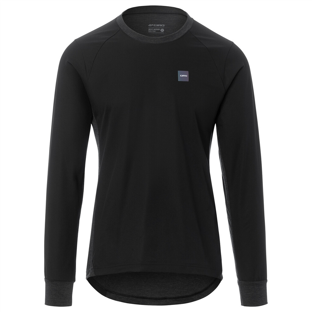 Giro Textil - M Roust LS Wind Jersey - black/grey