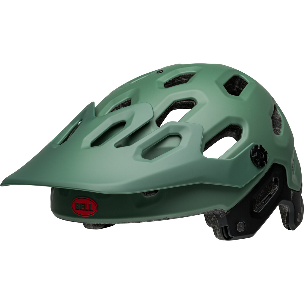 Bell - Super 3R MIPS Helmet - matte dark green/infrared