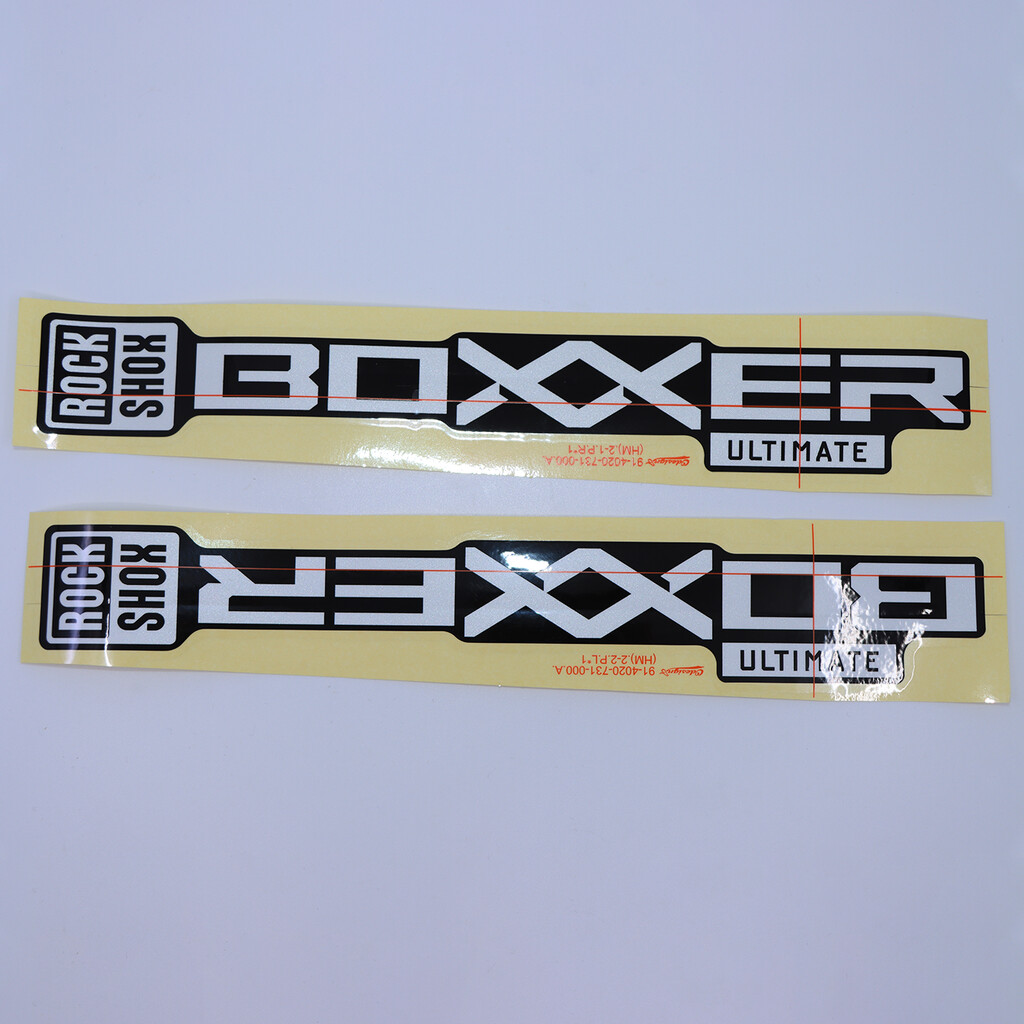 Rock Shox - Fork Decal Kit, BoXXer 38mm 2024+ silver for black - N/A