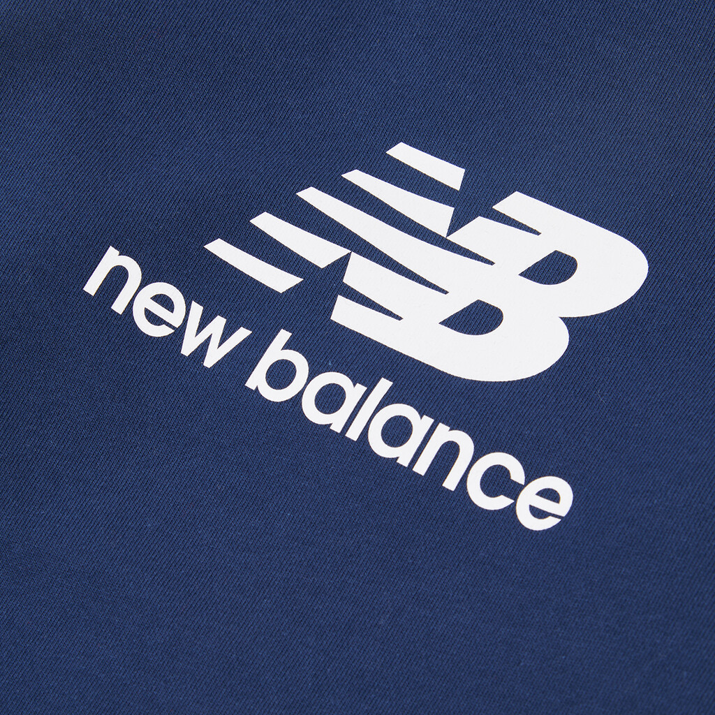 New Balance - B New Balance French Terry Stacked Logo Crew - nb navy