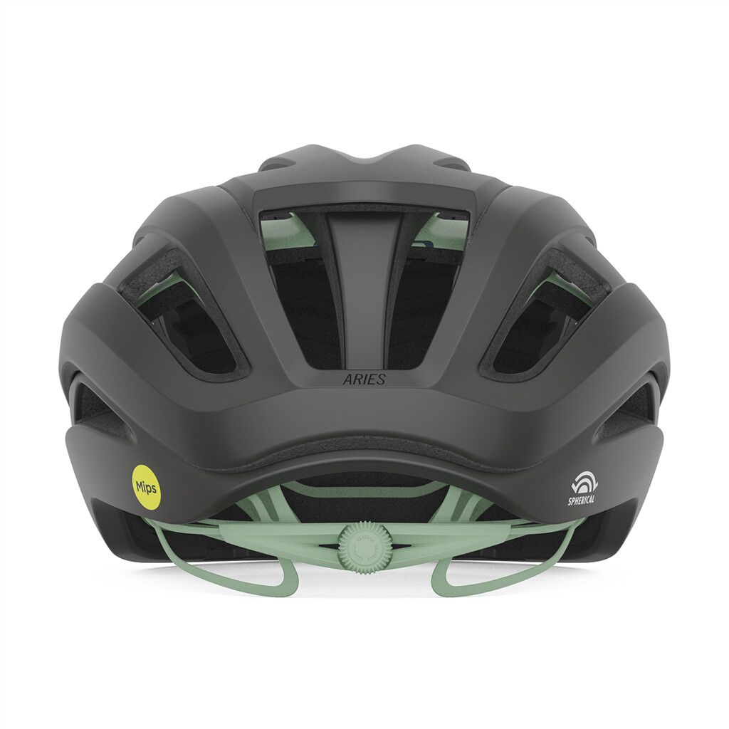 Giro Cycling - Aries Spherical MIPS Helmet - matte met coal/space green