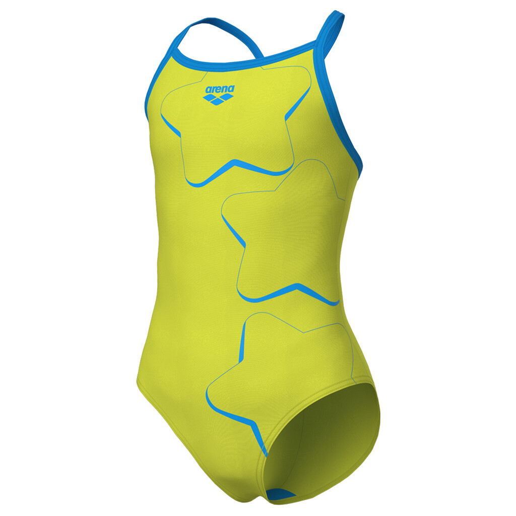 Arena - G Arena Star Graphic Swimsuit Lightdrop Back - soft green/turquoise